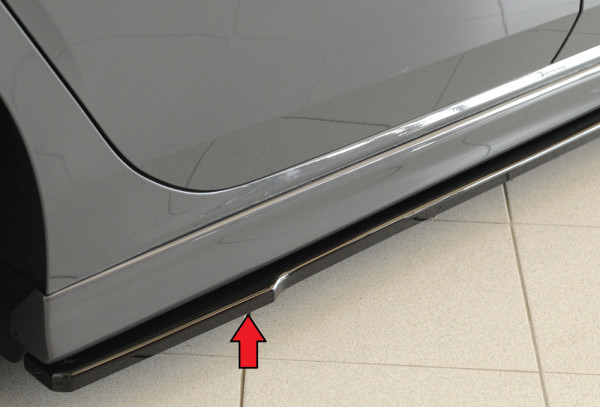 Rieger Seitenschweller rechts ansatz glanz schwarz für VW Leon FR (5F) 5-tür. 01.17- (ab Facelift)