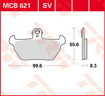 Scheibenbremsbeläge MCB621SV