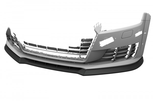 Cup-Spoilerlippe mit ABE für Audi TT FV/8S CSL835 Schwarz Strukturiert