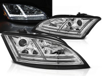 Xenon Scheinwerfer LED DRL chrom mit dynamischem Blinker passend für Audi TT 8J (2006–2010) mit AFS Xenon Scheinwerfer LED DRL chrom mit dynamischem Blinker passend für Audi TT 8J (2006–2010) mit AFS