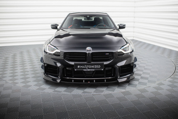 Front Ansatz V.3 Für BMW M2 G87 Schwarz Hochglanz