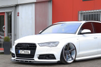Cup Frontspoilerlippe mit Wings passend für Audi A6 S-Line+ S6 4G C7 Cup Frontspoilerlippe mit Wings passend für Audi A6 S-Line+ S6 4G C7