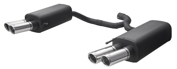 Ulter Sportauspuff passend für Skoda Superb II 2008-2015 4 Duplex Endrohre rund Ø70