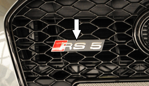Audi RS5-Logo für Audi RS5 (B8) Coupe 01.12-06.16 (ab Facelift)