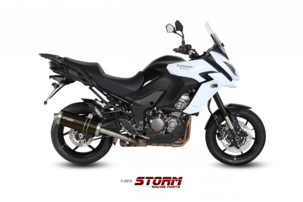 Storm By MIVV OVAL Schwarz Kawasaki Versys 1000 ´15/16