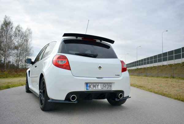 Heck Ansatz Flaps Diffusor passend für Renault Clio MK3 RS Facelift