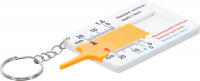 Profiltiefenmesser mit Schlüsselanhänger 0–20 mm Profiltiefenmesser mit Schlüsselanhänger 0–20 mm