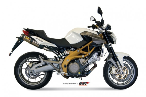 MIVV 2x SUONO In Edelstahl Für APRILIA SHIVER 750 08-