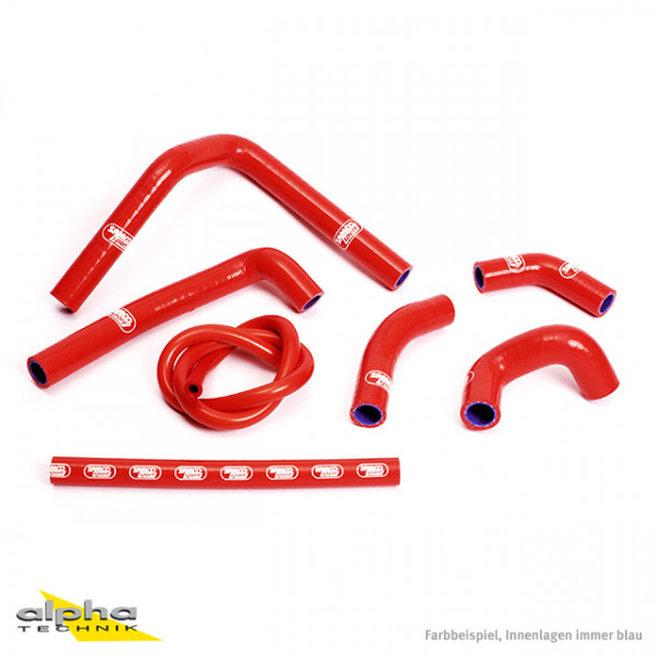 SAMCO SPORT Siliconschlauch Kit rot für Honda CR250R Modelljahr 2002-2012