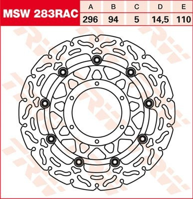 Bremsscheibe schwimmend MSW283RAC