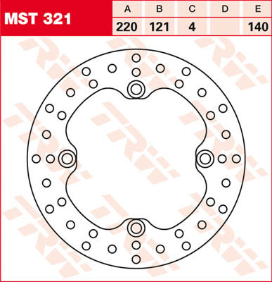 Bremsscheibe starr MST321