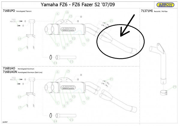 5735275-Yamaha FZ6 / FZ6 Fazer `04/06 - FZ6 S2 / FZ6 Fazer S2