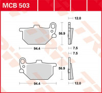 Scheibenbremsbeläge MCB503 passend für Yamaha RD 400, XS 750 Scheibenbremsbeläge MCB503 passend für Yamaha RD 400, XS 750
