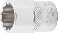 BGS Steckschlüssel-Einsatz Zwölfkant 18 mm 1/2 Zoll BGS Steckschlüssel-Einsatz Zwölfkant 18 mm 1/2 Zoll