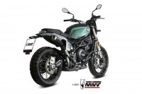 MIVV X-M1 Endschalldämpfer Edelstahl Schwarz passend für Benelli Leoncino 800 Trail 22-23 MIVV X-M1 Endschalldämpfer Edelstahl Schwarz passend für Benelli Leoncino 800 Trail 22-23