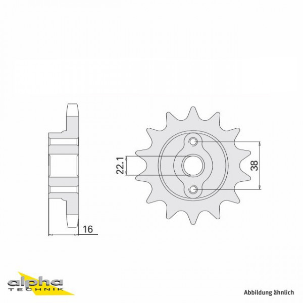 Ritzel 15 Zähne Teilung 520 passend für Ducati
