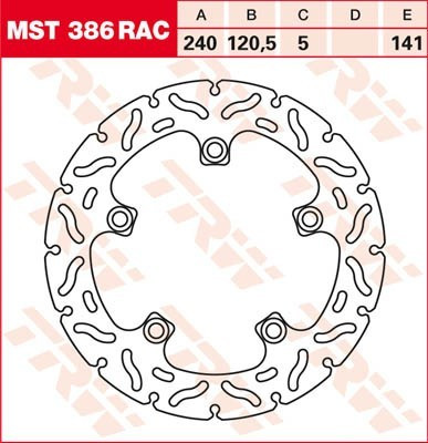 Bremsscheibe starr MST386RAC
