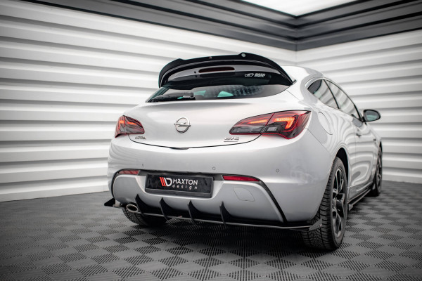 Racing Diffusor Heck Ansatz +Flaps passend für Opel Astra GTC OPC-Line J