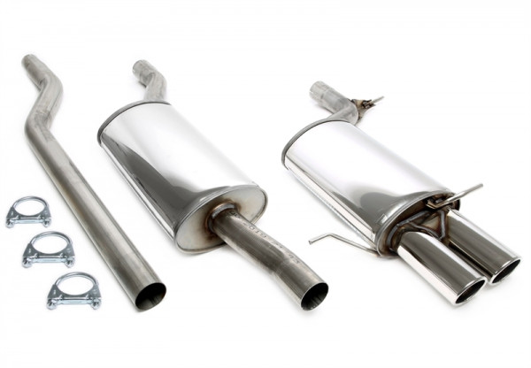 TA Technix Edelstahlanlage 2x80mm passend für Audi A4 Quattro B5