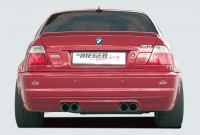 Rieger Heckeinsatz CS-Look matt schwarz für BMW 3er E46 M3 Coupé 06.00- Ausführung: Schwarz matt