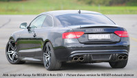 Rieger Heckeinsatz carbon look für Audi A5 (B8/B81) Cabrio 06.07-07.11 (bis Facelift) Ausführung: Schwarz matt