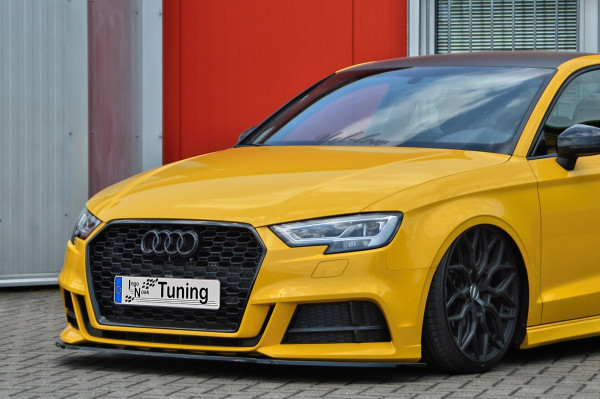 Cup Frontspoilerlippe passend für Audi A3 S3 8V S-Line + Cabrio Facelift