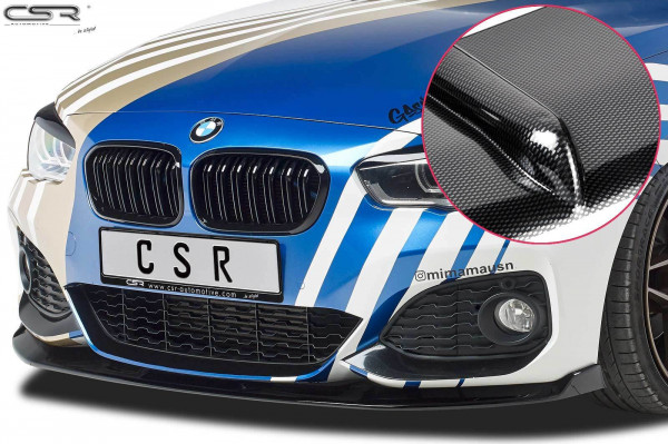 Cup-Spoilerlippe mit ABE für BMW 1er F20/F21 M-Paket CSL356-C Carbon Look Hochglanz