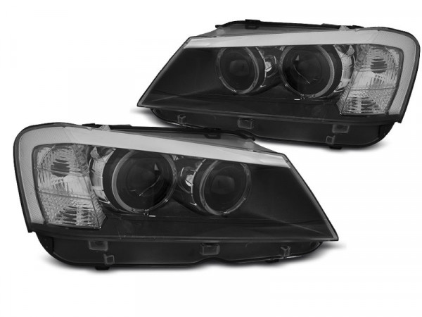 Scheinwerfer Angel Eyes LED Black passend für BMW X3 F25 10-07.14