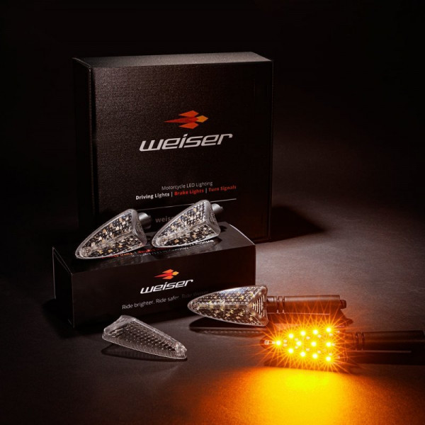 WEISER – 4er Set Arrow Extreme EVO LED Blinker Bernstein mit hoher Intensität
