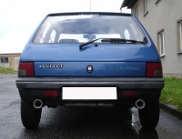 FOX Endschalldämpfer passend für Peugeot 205 – Ausgang rechts/links 1x90 Typ 13 FOX Endschalldämpfer passend für Peugeot 205 – Ausgang rechts/links 1x90 Typ 13