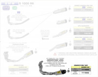Arrow Komplettanlage Competition EVO passend für BMW S 1000 RR 12-14 Arrow Komplettanlage Competition EVO passend für BMW S 1000 RR 12-14