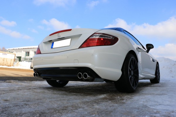 FOX Endschalldämpfer passend für Mercedes SLK Typ 172 AMG Line