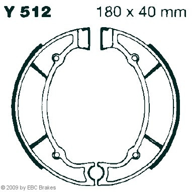 EBC-Y 512 Bremsbeläge passend für Yamaha Motorräder