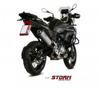 Storm by MIVV Endschalldämpfer OVAL Edelstahl passend für Benelli TRK 502 X Storm by MIVV Endschalldämpfer OVAL Edelstahl passend für Benelli TRK 502 X