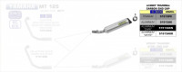 Arrow Endschalldämpfer Thunder Titan passend für Yamaha MT 125 14-19 Arrow Endschalldämpfer Thunder Titan passend für Yamaha MT 125 14-19