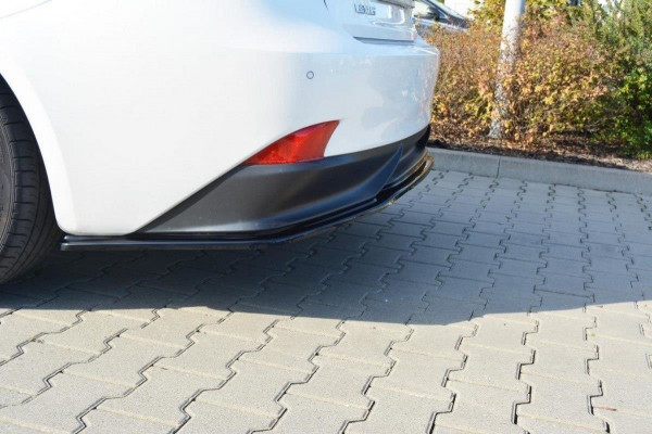 Mittlerer Diffusor Heck Ansatz Für Lexus IS Mk3 H Schwarz Hochglanz