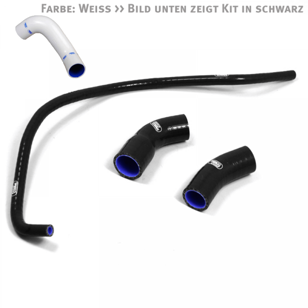 SAMCO SPORT Siliconschlauch Kit weiß für Yamaha MT10 / YZF-R1M Modelljahr 2015-2023