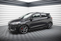 Seitenschweller Ansatz Für V.4 Ford Fiesta Mk8 ST / ST-Line Schwarz Hochglanz