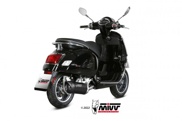 MIVV MOVER Edelstahl Schwarz PIAGGIO VESPA GTS 300 21-23