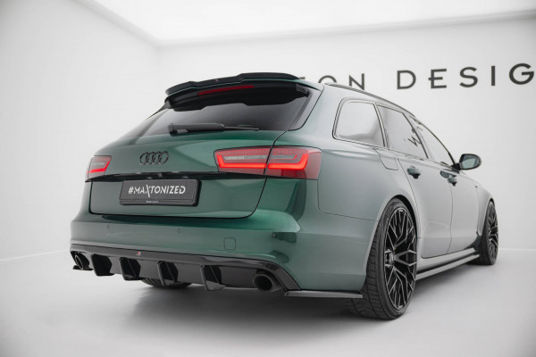 Heck Ansatz Flaps Diffusor V.3 passend für Audi A6 S-line Avant C7