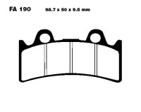 EBC FA190 Bremsbeläge passend für Yamaha & Triumph EBC FA190 Bremsbeläge passend für Yamaha & Triumph