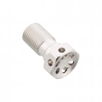 LSL Hohlschraube Racing M10 x 1.00 silber mit Sicherungsbohrungen LSL Hohlschraube Racing M10 x 1.00 silber mit Sicherungsbohrungen