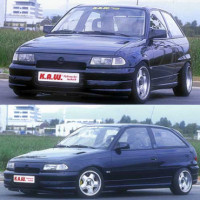 K.A.W. PlusKit Sportfahrwerk passend für Opel Astra F Limousine K.A.W. PlusKit Sportfahrwerk passend für Opel Astra F Limousine