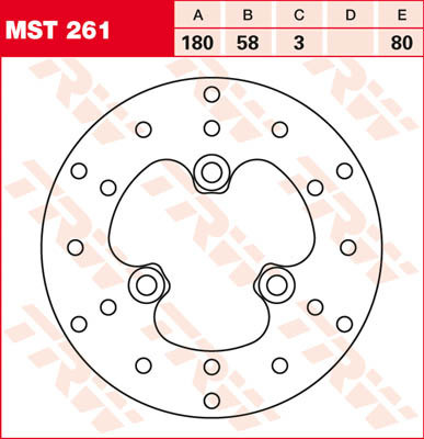 Bremsscheibe starr MST261