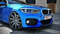 Front Ansatz V.1 Für BMW 1er F20/F21 M-Power FACELIFT Schwarz Hochglanz