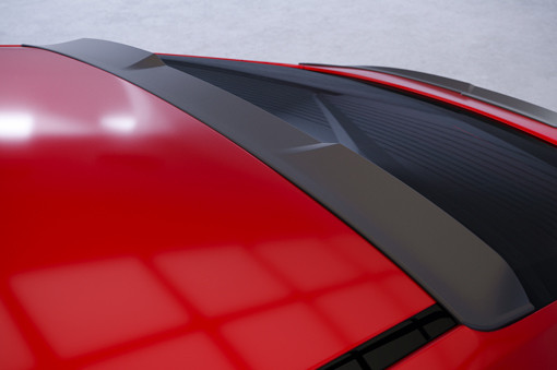 Heckscheibenblende für Audi e-tron GT (FW) HSB100 Schwarz Strukturiert