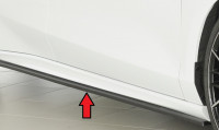 Rieger Seitenschweller rechts ansatz glanz schwarz für Ford Focus 4 (DEH) 5-tür. (Stufenheck) 04.22- Ausführung: Schwarz matt