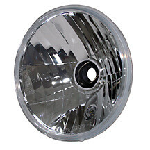 SHIN YO H4-Scheinwerfer-Einsatz, symmetrischer Prismenreflektor mit Klarglas, 7 Zoll E-geprüft