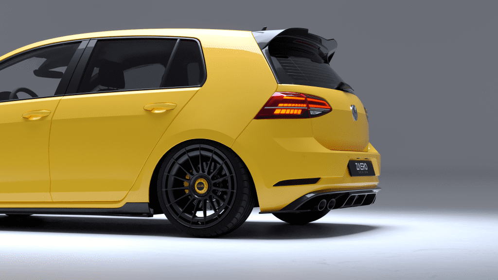 EVO-1 Diffusor für VW Golf 7 R (Facelift), Heckdiffusor, Heckansätze, Aerodynamik, Auto Tuning