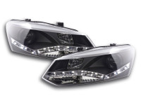 Scheinwerfer Set Daylight LED TFL-Optik passend für VW Polo 6R ab 2010 – schwarz – für Rechtslenker Scheinwerfer Set Daylight LED TFL-Optik passend für VW Polo 6R ab 2010 – schwarz – für Rechtslenker
